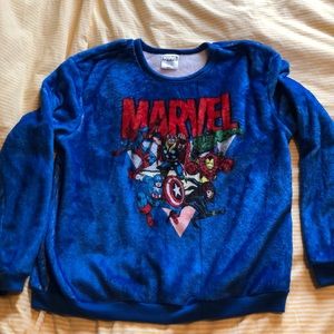 Fuzzy marvel avenger sweatshirt